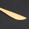thumbnail image 5 of Vajilla Cuchara Tenedor Cuchillo Vajilla 4Pcs/Set Acero inoxidable Reutilizable Color para el hogar Cocinas Restaurante(Negro dorado), 5 of 5