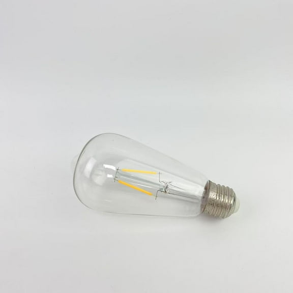 SERENILIGHT Light bulbs, E26 LED Bulb 60 watt Equivalent, Non-Dimmable, Soft White 2700K, ST58 Vintage Light Bulbs, 90  CRI, 6W 600LM, E26 Medium Base, Clear Glass