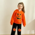 thumbnail image 5 of 2Pcs Toddler Boys Girls Hoodie Tops Pants Set Little Baby Glow Pumpkin Skeleton Sweatsuit Fall Winter Outfits 2-6 Years, 5 of 9