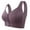 Purple, variant on Moona Bra For Senior Front Closure Breathable Bra For Seniors Wirefree Bras For Older Women