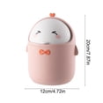thumbnail image 3 of JZCHUNTOY Desktop Trash Can 1 Piece, Small Creative Cylindrical Waste Bin, Durable Lightweight Space Saving Garbage Container, Suitable for Bedroom Kitchen Office Desk Vanity Countertop Use, 3 of 6
