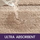 thumbnail image 3 of Alfombrilla de baño CHAO 40 x 60 cm absorbente antideslizante lavable microfibra suave beige, 3 of 3
