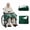 Green, variant on Reversible Wheelchair Blanket with Warm Pocket and Snap Buttons, Dual-Sided Flannel and Sherpa Lap Blanket for Seniors, Cozy Warm Plush Fleece Cover for Elderly, 43" x 28", Navy Blue