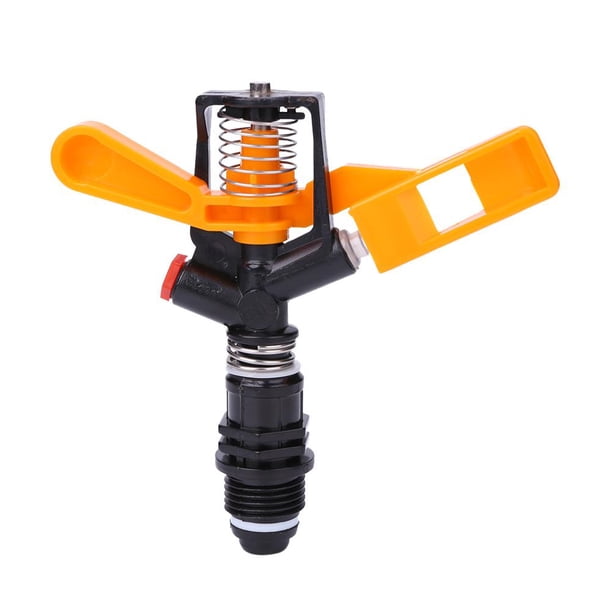 Rociador Césped Rotativo 360 ° Boquilla Riego Jardín (naranja)