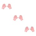 thumbnail image 4 of ZLight 1 Pair Kids Mittens Simple Style Clothes Accessory Solid Color Fingers Cover Beautiful Toddler Mitten for Winter Light pink 3Set, 4 of 6