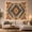 Center Star Diamond, variant on Geometric Diamond Motif Against Cream Background, Serene Boho for Home Decor Enthusiasts, Geometric Wall Art, Housewarming Gift, Tapestry Wall Hanging for Living Room and Bedroom