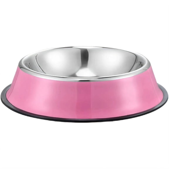 ACDANC Stainless Steel Dog Bowls With Non-Slip Base And No Spill Design For Pet Food And Water