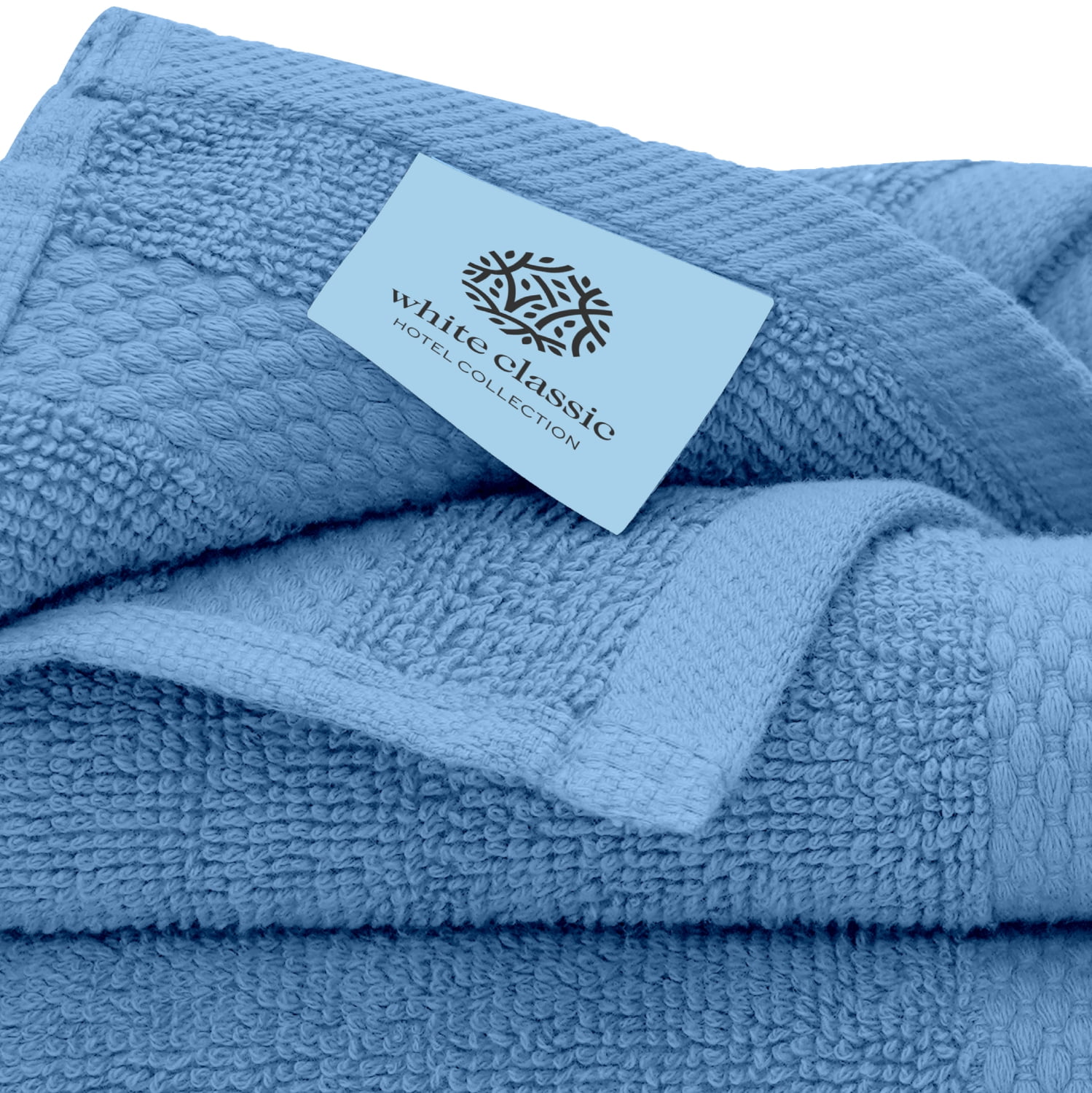Brand – Pinzon Organic Cotton Bathroom Washcloths, Set of 12, Spa  Blue