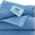 thumbnail image 5 of White Classic Hotel Collection Soft Cotton Washcloth Set, Small Bath Towels and Face Cloths, Light Blue, 13 x 13, 12 Pack, 5 of 11