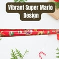 thumbnail image 2 of Super Mario Gift Wrap Roll, 20 sq ft – 1 Roll | Official Mario Design Wrapping Paper + BONUS LaPrima Morceau Bonbon | Birthday & Holiday Gift Wrap, 2 of 6