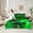 Green 01, variant on Feelyou Neon Green Automobile Bedding Comforter Set 7pcs for Kid, Fashion Stripes Honeycomb King Bedding Sets, Racing Horse Animal Reversible Bed Sheets, Microfiber Bedroom Decor