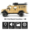 thumbnail image 5 of CHUNYAN Compatible for 1:24 Alloy Armored Car Model, Collectible Diecast Saber-Toothed Tiger Explosive Protected Vehicle Toy, Pull Back Toy Car with Sound and Light for Adult Kids, 5 of 7