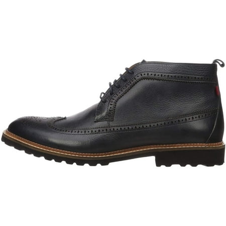 MARC JOSEPH NEW YORK Men's Leather Extra Lightweight Ankle Boot with Wingtip Detail