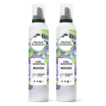 Herbal Essences Curl Boosting Mousse for Curly Hair, 24-Hour Hold, 2-Pack, (2) 6.8 fl oz Cans