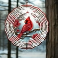 thumbnail image 4 of HELLOYOUNG 10.3- Inch Modern Simple Iron Cardinal Wind Chime Metal Wall Hanging Creates Serene Nature Atmosphere Outdoor and Lans Enhances Decor, 4 of 16