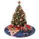 thumbnail image 4 of Falda para árbol de Navidad de miércoles, suave y divertida, decoración navideña de granja con cuello para árbol de Navidad de 30", 4 of 4