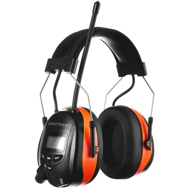 Cache-oreilles de qualité professionnelle cote de réduction du bruit de 30  dB 3M, rouge/noir