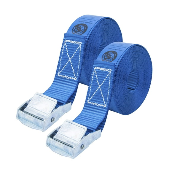 Tie Down Straps - (car Roof Rack Straps for Luggage Surfboard Kayak Motorbike or cargo Lashing Ratchet Strap alternative) - Rustproof Buckles - 2 Pack - 25m