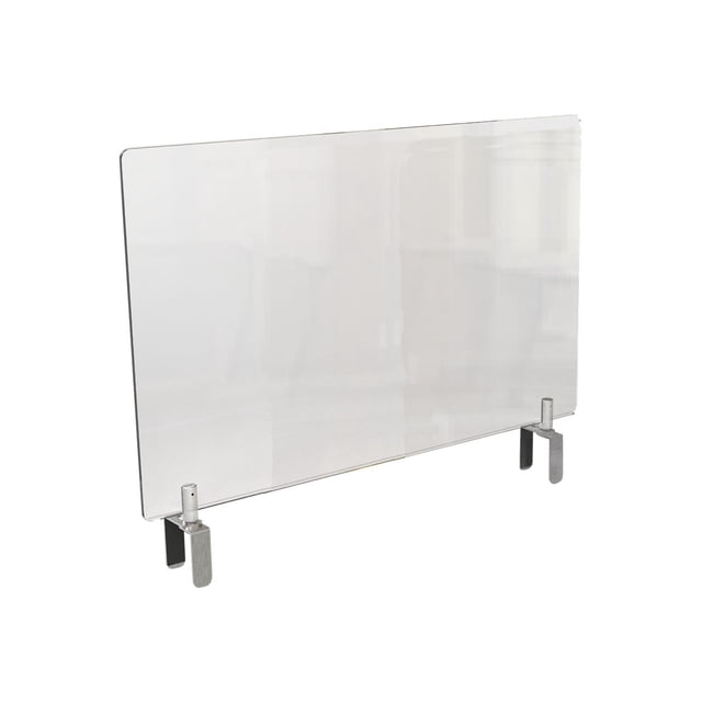 Ghent Extra Privacy Pince Attachée - Rallonge d'Écran de Partition - 42.13 Po x 24.02 Po - Clair, Matériel Argenté