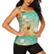 thumbnail image 2 of Balery Starfish And Seashell On The Beach Camiseta sin mangas estampada ligera para mujer, tops de entrenamiento sin mangas, camisetas de yoga transpirables de secado rápido.-X-Large, 2 of 7