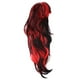 thumbnail image 1 of Pelucas de pelo largo y Pelucas de pelo rojo negro de color mezclado Pelucas de cosplay para mujer Baoblaze Pelucas de Pelo rizado largo, 1 of 8