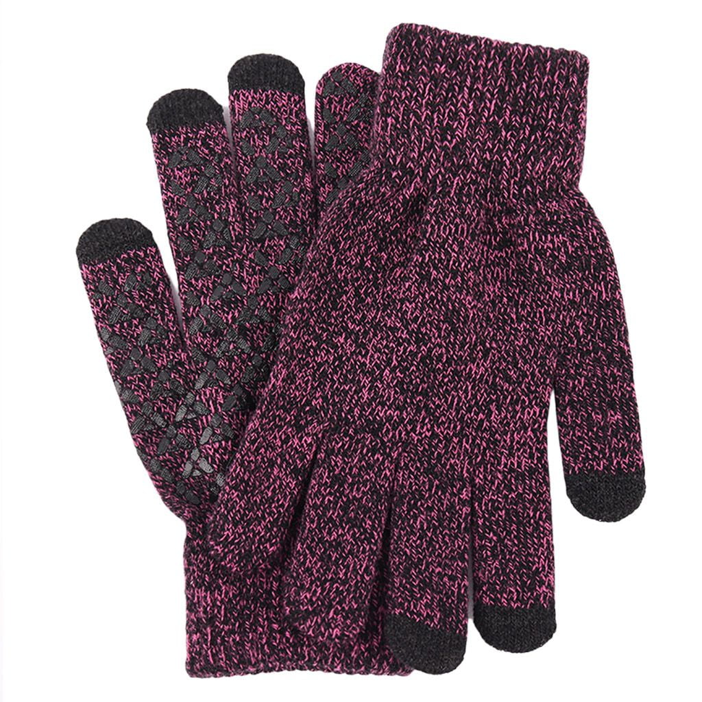 Black,1 Pair EVERWELL Updated Outdoor Thermal Gloves for Running Cycling Skiing Hiking Unisex Touchscreen Gloves Workout Warm Winter Windproof Fleece Gloves