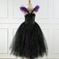 thumbnail image 6 of Odeerbi Kids Girls Halloween 2025 Fashion Cute Stitching Color Sequins Mesh Hollow Out Princess Dress, 6 of 9