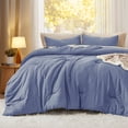 thumbnail image 2 of Juego de edredón Bedsure California King Blue de 3 piezas, 2 of 7