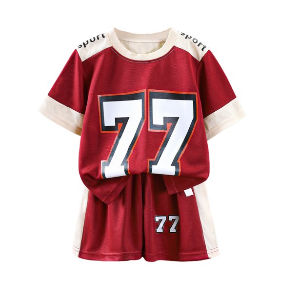 MEZZALL Boys Summer Outfit Sets O-Neck Short Sleeve T-Shirts With Shorts Two Piece Sportswear Leisure Clothes Sets