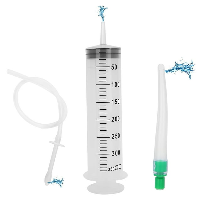 350ML Enema Jeringa Limpieza Ducha Ducha anal vaginal de gran capacidad Limpiador de enema