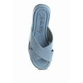 thumbnail image 2 of London Rag Karbi Denim Flatform Womens Slip Ons, 2 of 10