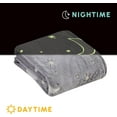 thumbnail image 3 of Elegant Comfort Glow in the Dark Lightweight Throw Blanket-All Season Decorative Perfect Gift for Kids Throw Blankets, 50 X 60 inches, Star Moon, 3 of 4