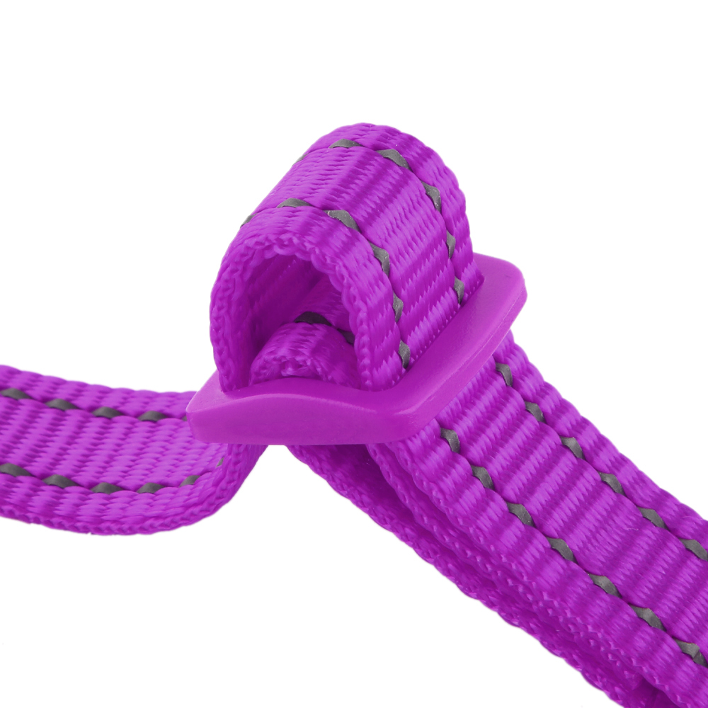 Toy Doggie Essential Nylon Reflective Harness Purple Xs for XSmall Dogs