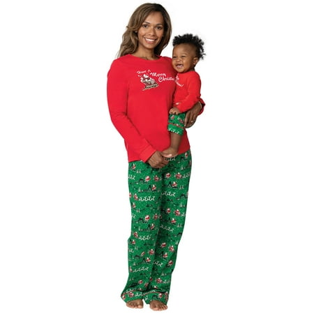 

Family Matching Christmas Pyjamas Nightwear Womens Mens Kids Baby Xmas Sleepwear PJs Set