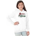 thumbnail image 3 of Classic Merry Christmas Mistletoe Youth Hoodie Boy Girl Brisco Brands M, 3 of 6