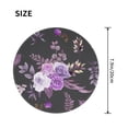 thumbnail image 3 of ZNDUO 2 Pack Round Mouse Pad Vintage Purple Watercolor Flower 7.9" Small Non-Slip Rubber Gaming Mousepad Desk Mat for Home Office, 3 of 7