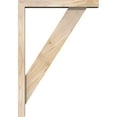 thumbnail image 3 of Ekena Millwork 3 1/2"W x 18"D x 26"H Traditional Block Smooth Bracket w/ Offset Brace, Douglas Fir, 3 of 25