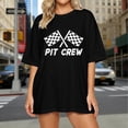 thumbnail image 2 of T-shirts pour Femmes Pit Crew 2026 Été à la Mode Manches Courtes Col Rond T-Shirts Graphiques Voiture de Course, 2 of 4