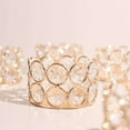 Efavormart 6 Pack | 1.5" Tall Gold Metal Crystal Beaded Tea Light ...