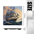 thumbnail image 2 of Bathroom Scale, Highly Accurate Digital Body Scale,Precisely Measures Weight up to 400 lbs-Classic Sailing Ship With Billowing Sails On The Open Sea, 2 of 4