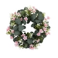 thumbnail image 2 of Wedding Wreath Welcome Sign for Front Door, Wall Hanging Decor Boho Spring Wreaths, Porch Wreath Outdoor Garden Yard Artificial Wreath, 2 of 6