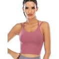 thumbnail image 3 of Tinglu Women Sling Vest Wrapped Chest Female Tube Top Pad Tank Yoga Bras, 3 of 8