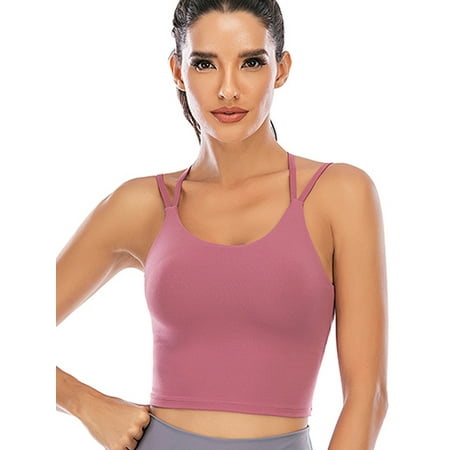

Women Sling Tube Top Wrapped Chest Female Vest with Pads Tank Yoga Bras