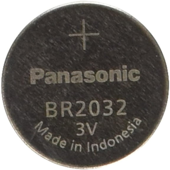 Panasonic BR2032 Battery, Lithium, 3v, 190ma, Coin cell