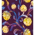 thumbnail image 3 of Ambesonne Artichoke Duvet Cover Set, Vibrant Colored Vegan, 2-Calking, Dark Blue Yellow, 3 of 6
