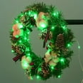 thumbnail image 4 of Solar String Lights for Outside,Copper Wire Solar Fairy Lights 8 Modes Waterproof Outdoor String Lights for Christmas Party Patio Garden Decoration(Green-33FT-100LED), 4 of 6