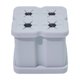 thumbnail image 3 of Soporte para cabezales de cepillo de dientes eléctrico Macarena organizador independiente Rejilla gris 4, 3 of 8