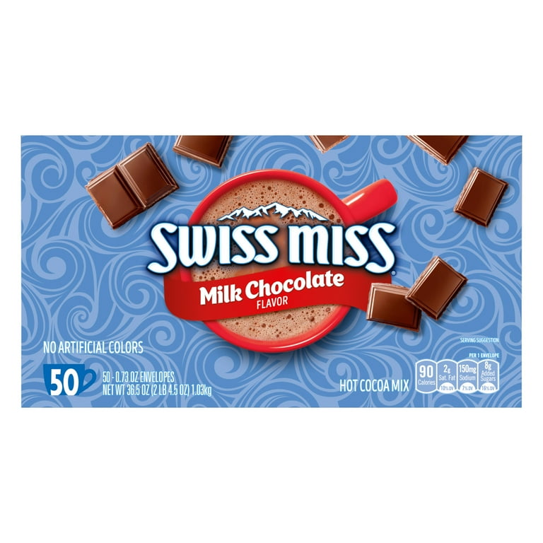 Swiss Miss Milk Chocolate Hot Cocoa Mix - Powder - 0.73 oz - 50 / Box Swiss Miss Milk Chocolate Hot Cocoa Mix - Powder - 0.73 oz - 50 / Box