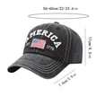 thumbnail image 3 of Vintage Baseball Hats American Flag Patch Breathable Mesh Classic Baseball Caps Adjust Cotton Running Ball Hats,usa hats,american flag hat for Women Men Baseball Cap,Black-15, 3 of 7