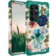 thumbnail image 1 of Funda Hocase para Samsung Galaxy S24 Ultra 6.8 2024 con flores de color verde azulado, 1 of 8